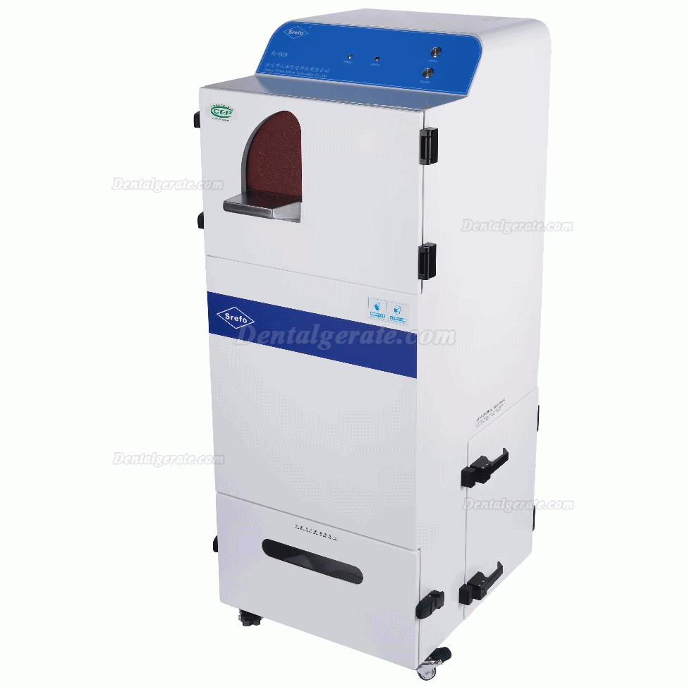 Srefo R-809 Dentallabor Trocken Gipsmodelltrimmer eingebautes Staubabsaugsystem mit hohem Unterdruck